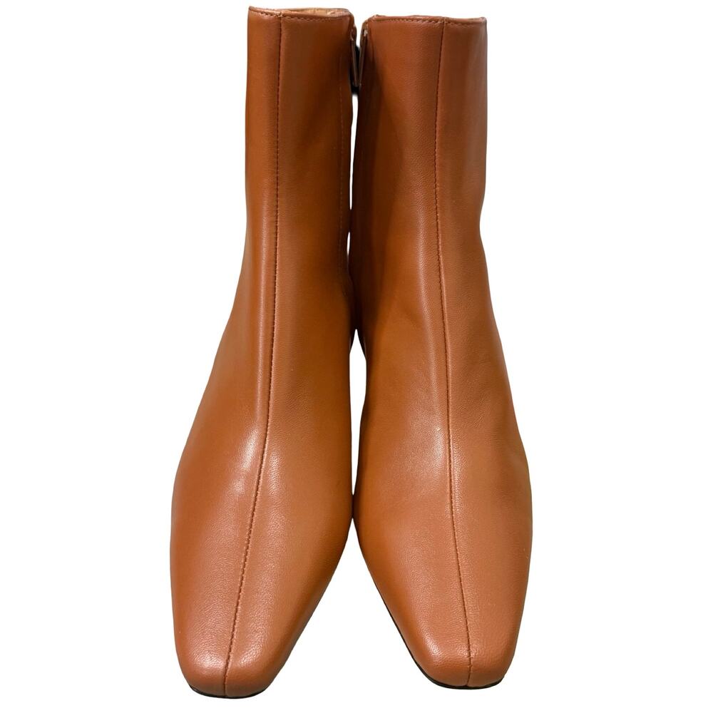 STAUD Wally Tan Nappa Leather Pointed Toe Kitten Heel Ankle Boots Size 39 / 9 - Picture 11 of 14
